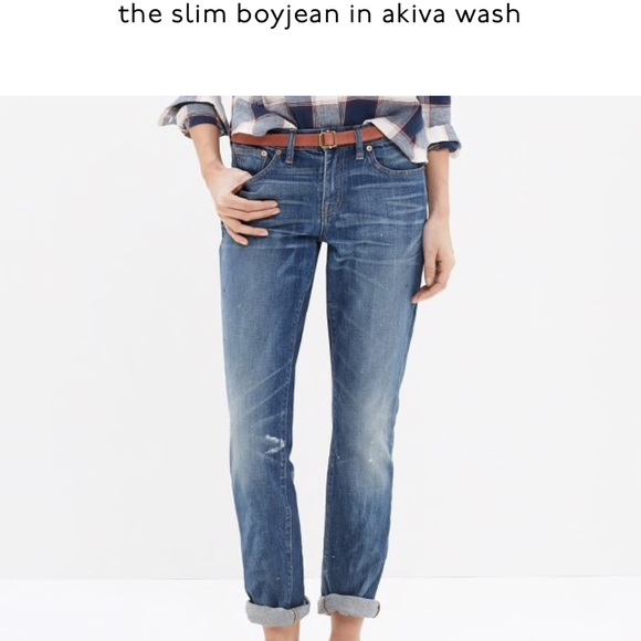 Madewell Denim - Madewell “the slim boyjean” In Akiva Wash